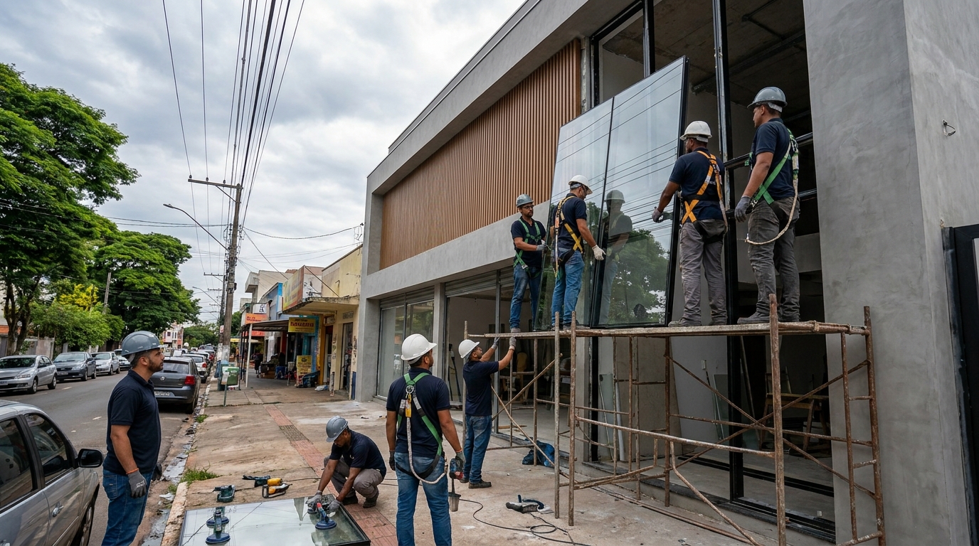 Fachada de Vidro em Piracicaba‑SP