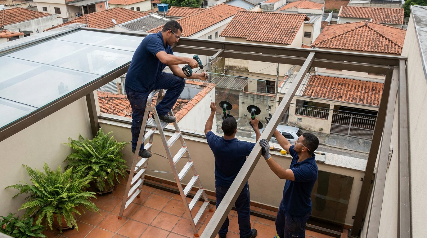 Cobertura de Vidro em Piracicaba‑SP